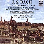 Bach: Cantates BWV 41, 6, 68 / Coin, Schlick, et al