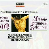Bach: St John Passion / Max, PrHardien, Wimmer