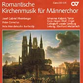 Romantische Kirchenmusik fuer Maennerchor Romantische Kirchenmusik fuer Maennerchor