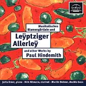Leyptziger Allerley - Works by Paul Hindemith