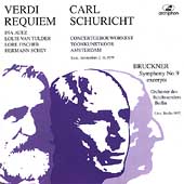 Carl Schuricht - Verdi: Requiem;  Bruckner: Symphony No. 9