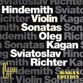 쥰/Kagan Edition Vol 10 - Hindemith Violin Sonatas / Richter[LCL161]