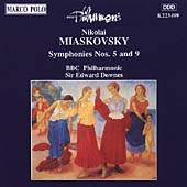 Miaskovsky: Symphonies nos 5 & 9 / Downes, BBC PO