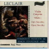 ルクレール:ヴァイオリン協奏曲集Vol.1@スタンデイジ(vn)コレギウム ムジクムo. ルクレール:ヴァイオリン協奏曲集Vol.1@スタンデイジ(vn)コレギウム ムジクムo.