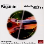 パガニーニ:ヴァイオリン協奏曲第1･3番