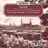 Brahms: The Three Violin Sonatas / Shirinsky, Rozova
