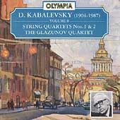 Kabalevsky Vol 8 - String Quartets 1 & 2 / Glazunov Quartet