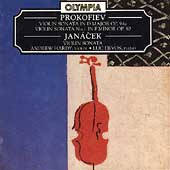 Prokofiev, Janacek: Violin Sonatas / Andrew Hardy, Luc Devos