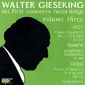 Walter Gieseking - His first concerto recordings Vol 3
