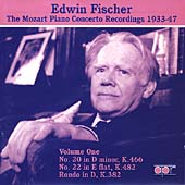 Edwin Fischer - Mozart Piano Concerto Recordings Vol 1
