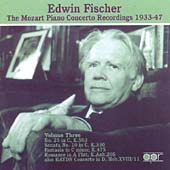 Edwin Fischer - Mozart: Piano Concerto Recordings Vol 3