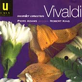 Vivaldi: Recorder Concertos / Piers Adams, Robert King