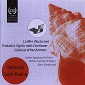 Debussy: La Mer, Nocturnes etc / De Burgos, Wordsworth et al