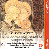 Durante: Lamentationes Jeremiae, Vespro Breve / Fasolis Durante: Lamentationes Jeremiae, Vespro Breve / Fasolis