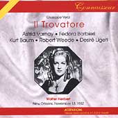 Verdi: Il Trovatore / Walter Herbert, Varnay, Barbieri, etc