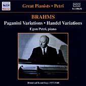 Brahms: Paganini Variations; Haydn Variations; Rhapsodies Opp.79 & 119 Brahms: Paganini Variations; Haydn Variations; Rhapsodies Opp.79 & 119