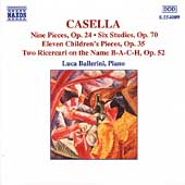 Casella: Nine Pieces, Six Studies, etc / Luca Ballerini