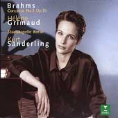Brahms: Piano Concerto no 1 / Grimaud, Sanderling