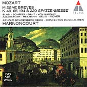 Mozart: Missae Breves / Harnoncourt, Concentus Musicus
