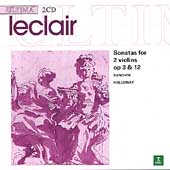 Leclair: Sonatas for 2 Violins / Banchini, Holloway