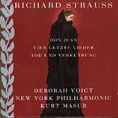 R. Strauss: Don Juan, Vier Letzte Lieder, etc / Masur, Voigt