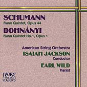 Schumann, Dohnanyi: Piano Quintets / Wild, Jackson, American