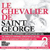 Le Chevalier de Saint-Georges: Complete Symphonies Concertantes Vol.2; Op.10-1 & 2, Op.12, Op.13 / Miroslav Vilimec(vn), Jiri Zilak(vn), Jan Motlik(va), Frantisek Preisler Jr.(cond), Pilsen Philharmonic Orchestra Le Chevalier de Saint-Georges: Complete Symphonies Concertantes Vol.2; Op.10-1 & 2, Op.12, Op.13 / Miroslav Vilimec(vn), Jiri Zilak(vn), Jan Motlik(va), Frantisek Preisler Jr.(cond), Pilsen Philharmonic Orchestra