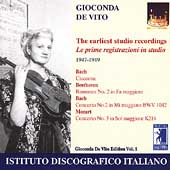 Gioconda De Vito - The First Studio Recordings