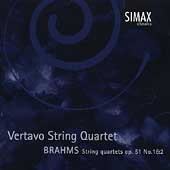 Brahms: String Quartets no 1 & 2 / Vertavo String Quartet