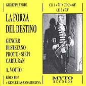 Verdi: La Forza del Destino / Votto, Gencer, Di Stefano Verdi: La Forza del Destino / Votto, Gencer, Di Stefano