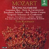 Mozart: Kroenungsmesse, etc / Koopman, Schlick, Magnus, et al