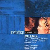INVITATION  Bella Italia - L'Age d'Or du Baroque Italien