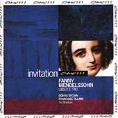 INVITATION  F. Mendelssohn: Lieder, Trio / Brown, et al
