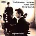 フォーグラー弦楽四重奏団/K.A.Hartmann：String Quartet No.1 "Carillon"/No.2/H.Eisler：String Quartet Op.73 (2/19-21/2001)：Vogler String Quartet [NI5729]