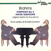 Brahms: Symphony no 3 for piano duo, Haydn Variations Brahms: Symphony no 3 for piano duo, Haydn Variations
