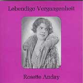 Lebendige Vergangenheit - Rossette Anday Lebendige Vergangenheit - Rossette Anday