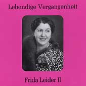 Lebendige Vergangenheit - Frida Leider Vol 2 Lebendige Vergangenheit - Frida Leider Vol 2