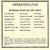 Operntheater - Beruehmte Tenoere der 30er Jahre