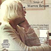 Songs of Warren Benson / Jan DeGaetani, Lucy Shelton