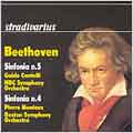 Beethoven: Symphonies no 4 & 5 / Monteux, Cantelli