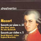 Mozart: Piano and Violin Concertos / Ciani, Oistrakh, et al Mozart: Piano and Violin Concertos / Ciani, Oistrakh, et al