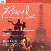 Ravel: The Two Piano Concertos, etc / Philip Fowke, Baudo