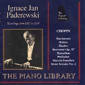 The Piano Library - Ignace van Paderewski - Chopin (1911-38)