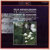 Mendelssohn: Cello Sonatas;  Schumann / Nyffenegger, et al
