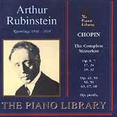 The Piano Library - Chopin: Complete Mazurkas / Rubinstein