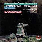 Donatoni, Gorli: Piano Music / Maria Grazia Bellocchio