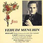 Strings - Mozart, Lalo: Violin Works / Yehudi Menuhin, et al