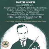 Joseph Szigeti plays Mozart Vol 1 / Magaloff, Schnabel, etc