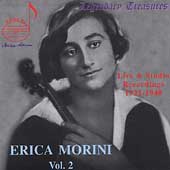 Legendary Treasures - Erica Morini Vol 2 - Live & Studio