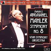 Mahler: Symphony no 8 / Abravanel, Utah Symphony Orchestra Mahler: Symphony no 8 / Abravanel, Utah Symphony Orchestra